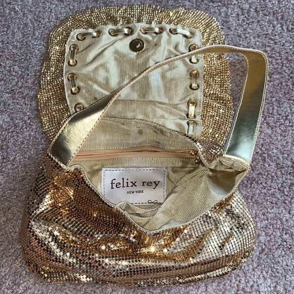 Gold Mini mesh bag - Picture 4 of 5